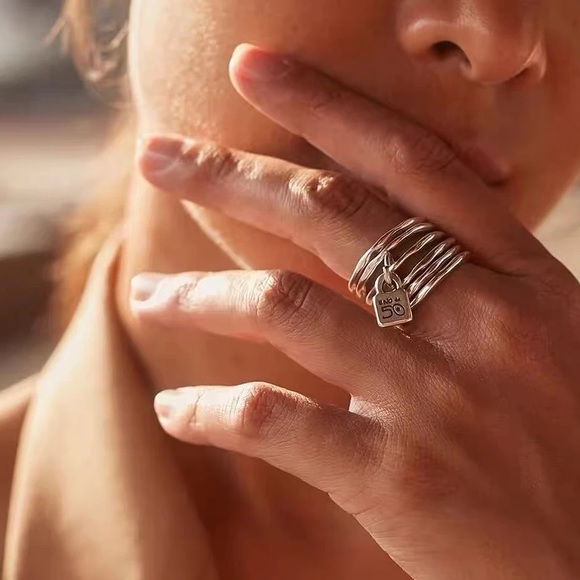 UNO de 50 Jewelry - UNO de 50 Silver Stacked Rings